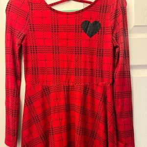 Epic Threads Girls Skater Dress in Red & Black